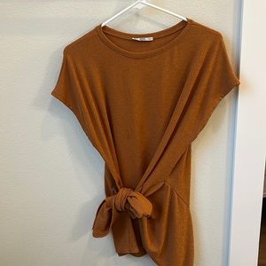 Zara Tie Shirt